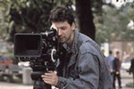 on the set of Beautiful People